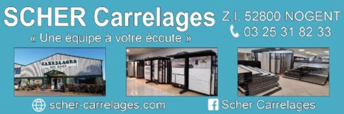 carte visite carrelage scher.