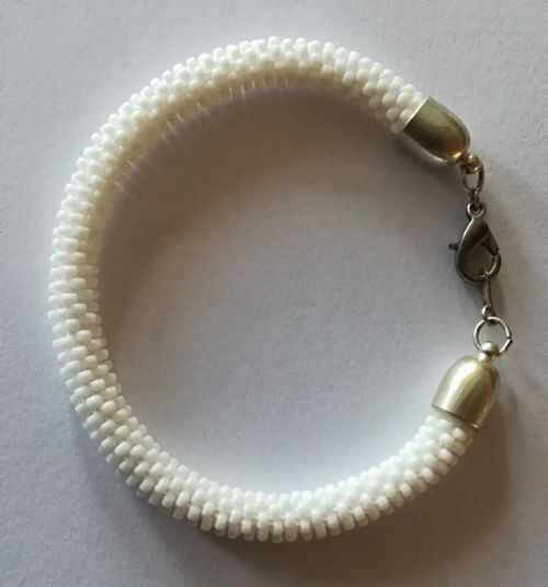 champagne 52 nogent nohmad rocaill ttitude bracelet blanc argent.